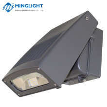 Outdoor led wall pack light 90-180 degree adjustable wall bracket DLC listed full cut-off wall pack light